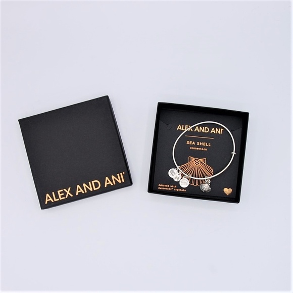 Alex and Ani Sea Shell Bracelet Rafaelian Silver - Picture 2 of 8